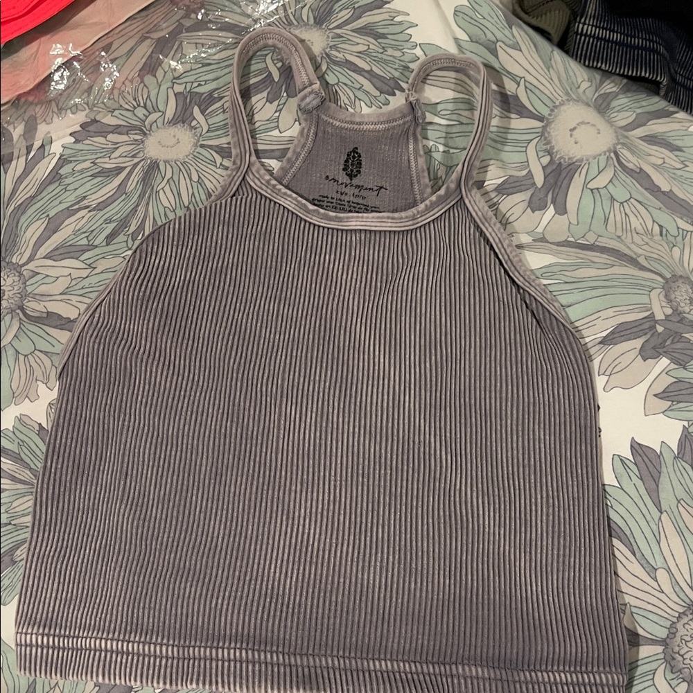 Gray Ribbed Women's bra